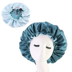 Bonnet Satin Réversible Turquoise & Bleu ciel | Durags.fr