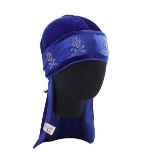 Durag Velours Blue Pirate